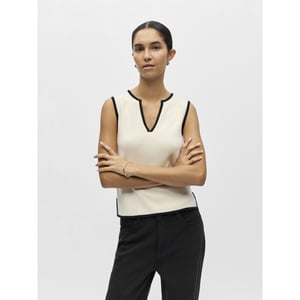 Object Objviva s/l re v-neck knit top noos