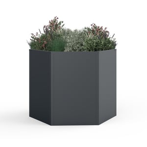 Westmann Varia verhoogde plantenbak zeshoekig metaal 100x52 cm -