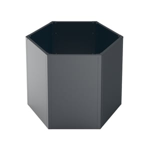 Westmann Varia verhoogde plantenbak zeshoekig metaal 100x52 cm -