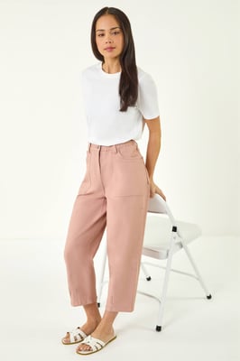 Petite Pocket Front Cropped Jeans