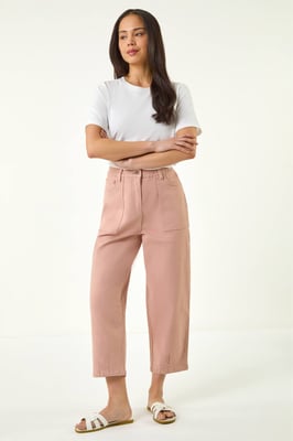 Petite Pocket Front Cropped Jeans