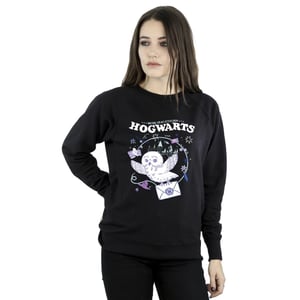 Harry Potter Dames/Dames Uil Brief Van Zweinstein Sweatshirt (Zwart)