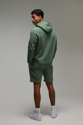 Regular Fit Man Active Hoodie & Short Tracksuit