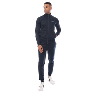 Emporio Armani Heren EA7 Tracksuit met volledige rits (Marine)