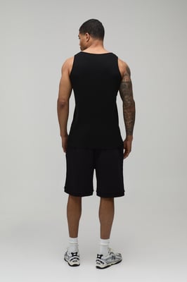 Basic Regular Fit Ribbed Vest