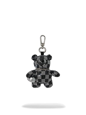 Sprayground Silver Diamond Tear Bear Cub Keychain