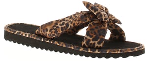 Platino Womens Mule Sandals Kiley Slip On leopard