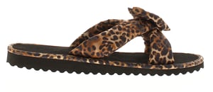 Platino Womens Mule Sandals Kiley Slip On leopard