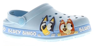 Bluey Younger Childrens Sandals Clogs Sliders Bluey Chester blue