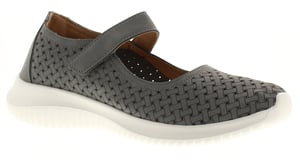 Platino Womens Comfort Sandals Dalia Touch Fastening grey