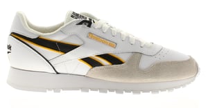 Reebok Mens Trainers Classic Leather Lace Up white black