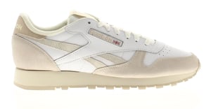 Reebok Mens Trainers Classic Leather Lace Up white