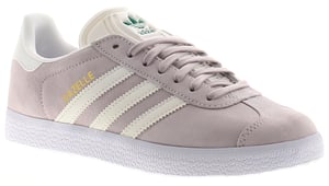 Adidas Originals Womens Trainers Gazelle Gold Green Logo Purple Tint cloud white