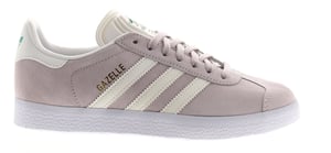 Adidas Originals Womens Trainers Gazelle Gold Green Logo Purple Tint cloud white