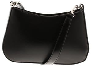 Womens Small Shoulder Bag Posh Zip black