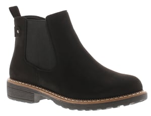 Apache Womens Ankle Boots Concise Zip Fastening Chelsea Black