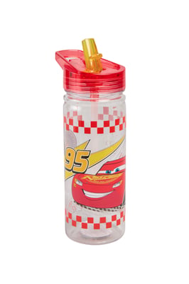 Cars Childrens Water Bottle red orange yellow