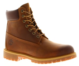 Timberland Mens Smart Boots Premium 6 Inch Lace Waterproof Leather Lace Up brown