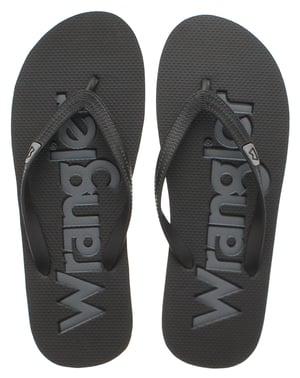 Wrangler Mens Flip Flops Cole black