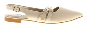 Platino Womens Flat Shoes Ferne Buckle beige