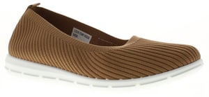 Platino Womens Flat Shoes Kitty Slip On khaki
