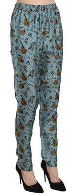 Dolce Gabbana Muziekinstrumentenprint Broek