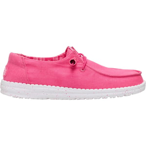 HEYDUDE Wendy Stretch Canvas Katoenen Vrouwen Fandango Roze Mocassins Schoenen