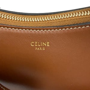 Celine Medium Ava Shoulder Bag in Brown Calf Leather