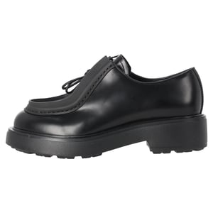 Prada Diapason Brushed Loafers in Black Leather