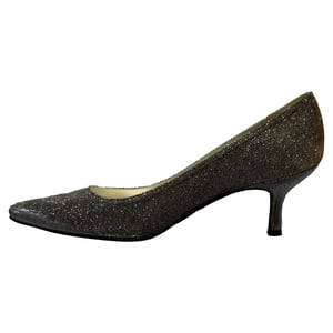 Stuart Weitzman Power 50 Pointed Toe Pumps in Gold Glitter