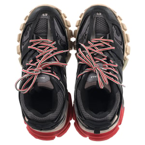 Balenciaga Track Sneakers in Black Polyurethane
