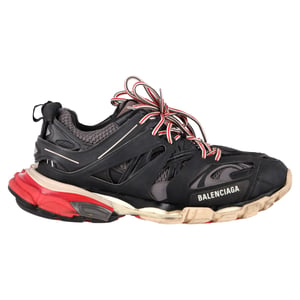 Balenciaga Track Sneakers in Black Polyurethane