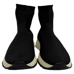 Prada Gebreide Sokken Sneakers in Zwarte Polyester
