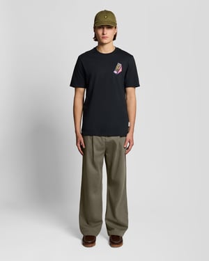 Washed Pleated Trousers
