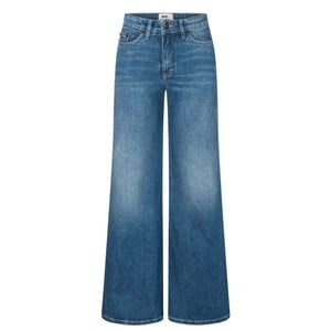 MAC Wide flare blue denim