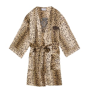 Juicy Couture Kiely cheetah satin robe