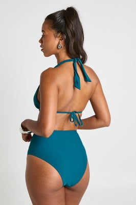Tummy Control Halterneck High Waisted Bikini Set