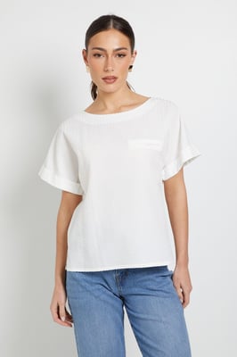 Textured Stripe Blouse