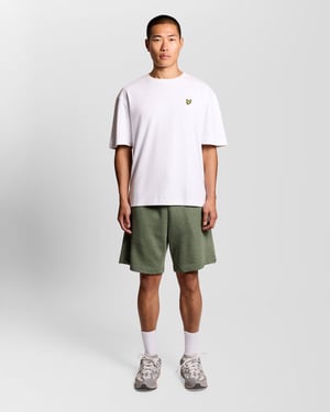 Katoenen Marl Sweatshorts