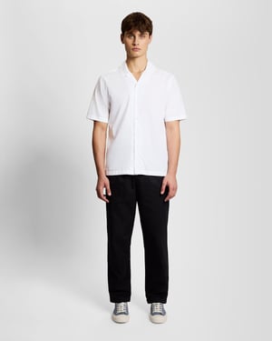 Revere Kraag Poplin Shirt