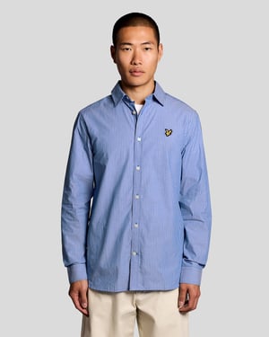Katoenen Poplin Twin Stripe Overhemd