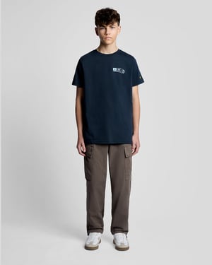 T-shirt met grafische print op de achterkant