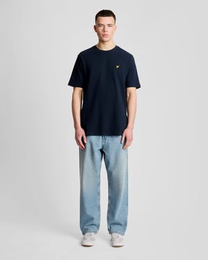 Gestructureerde Jacquard T-shirt