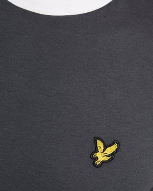 Ringer Katoenen Crew Neck T-Shirt