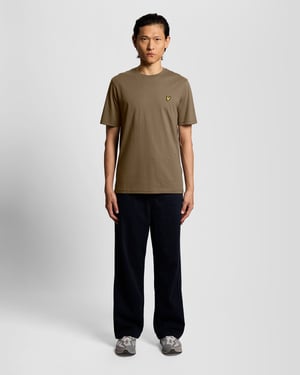 Katoenen Rundhals T-Shirt
