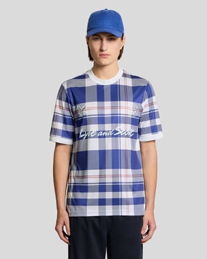 Sport Tartan Ruit Voetbalshirt