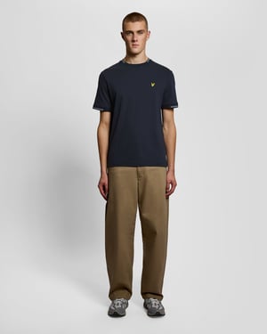 Fijne Katoenen Tipped T-Shirt