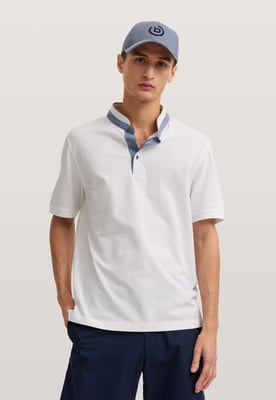 Bugatti Herren Polo Modern Fit van puur katoen
