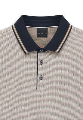 Bugatti Herren Polo Modern Fit van puur katoen