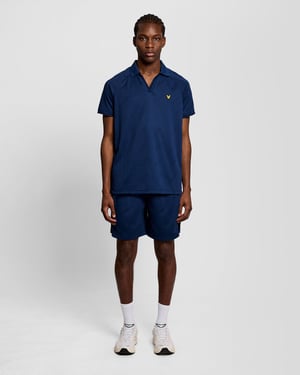 Sport Embossed Voetbal Polo Shirt